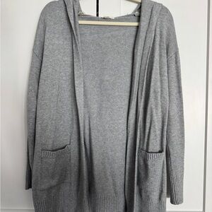 Gray Hooded Women's Sweater
